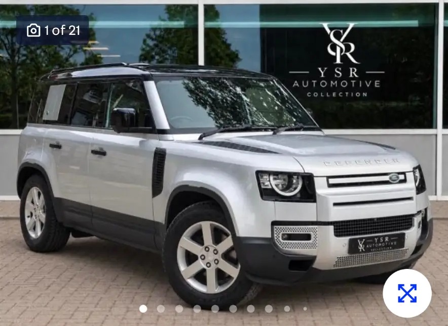 2020 (20 reg) Silver Land Rover Defender 110 — sold at YSR Automotive